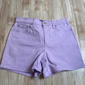 Women's Banana Republic Lavender 4" high waist shorts size 6 BNWT